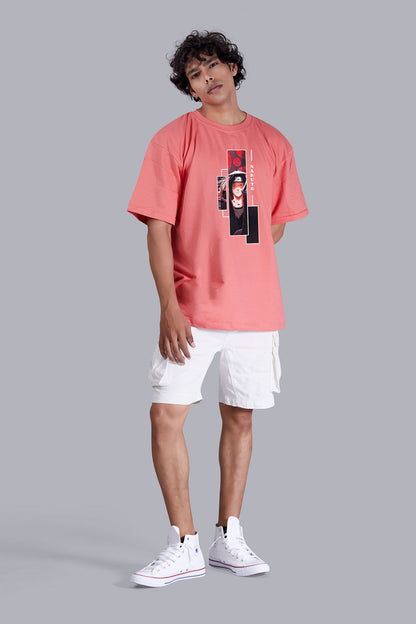 Watermelon Dude's Portrait printed oversized T -Shirt