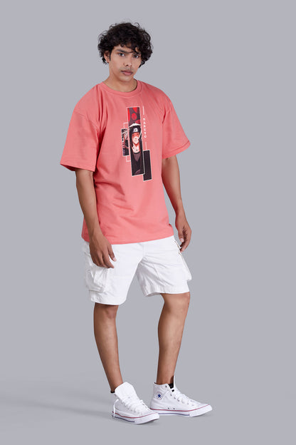 Watermelon Dude's Portrait printed oversized T -Shirt