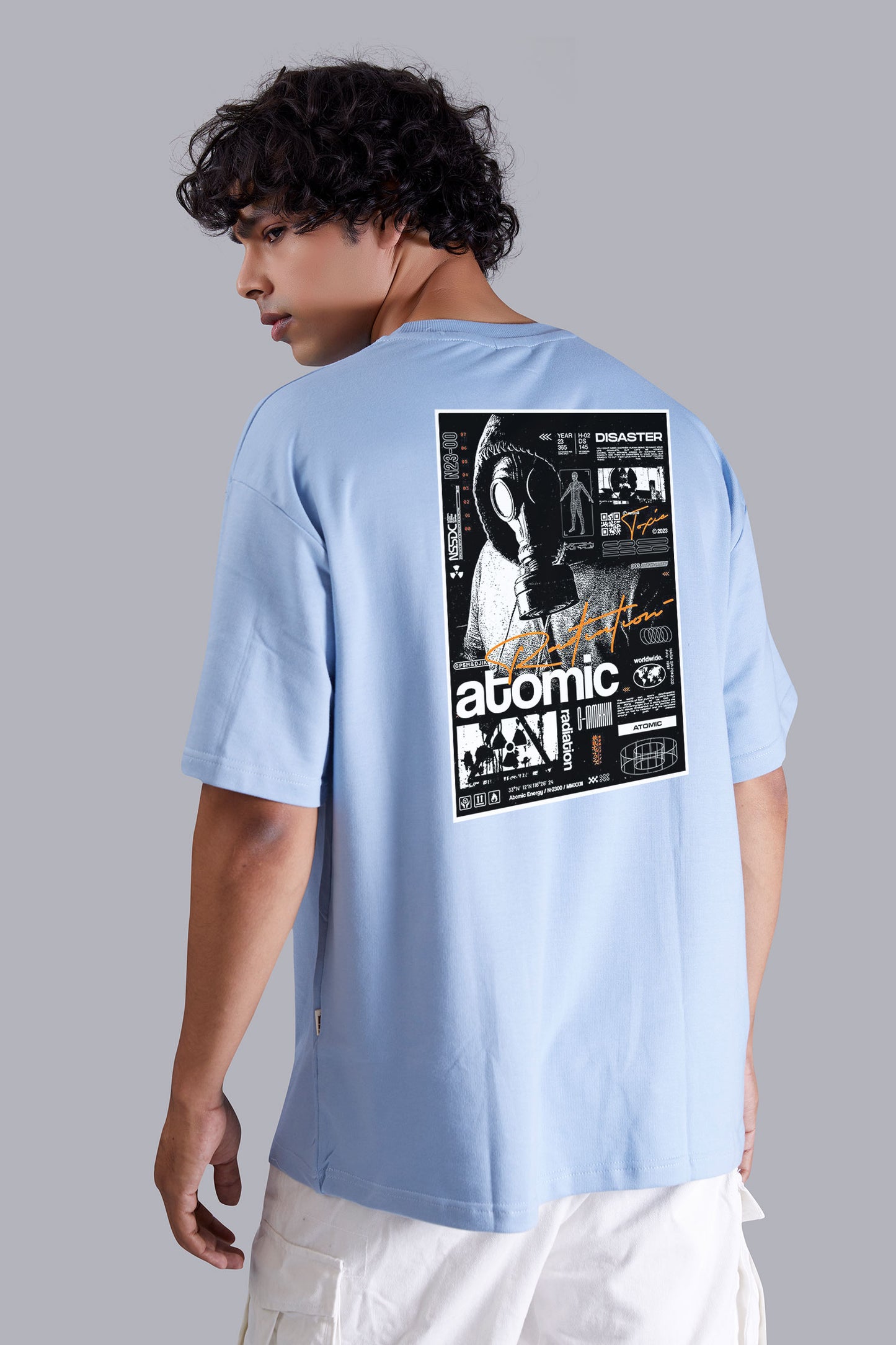 Skyblue Grooveguitar Electric oversized T-Shirt