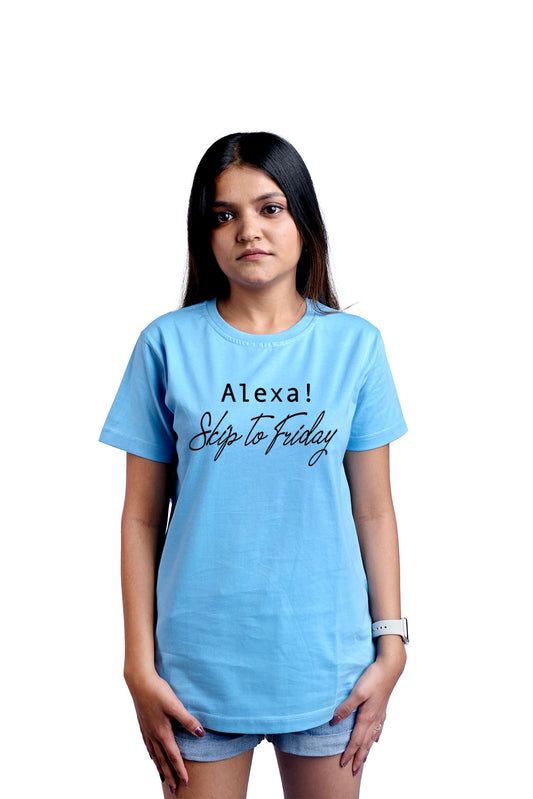 Skip to Friday Round Neck Women (Sky Blue)