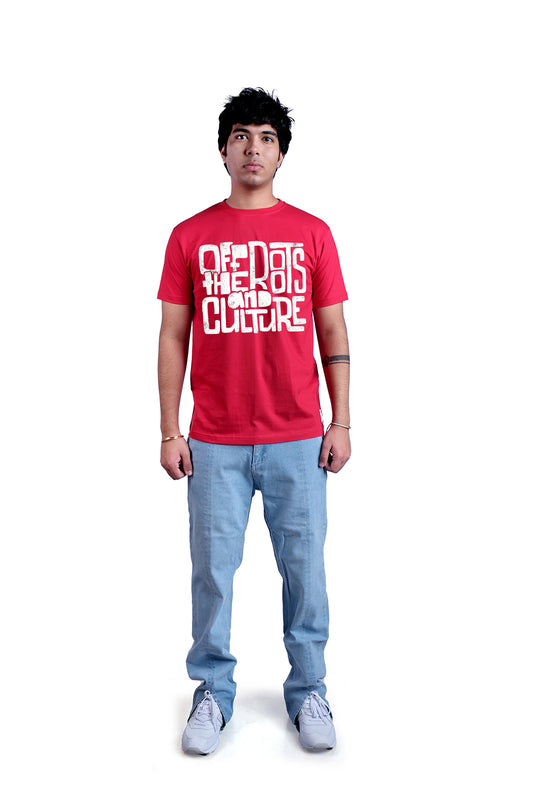 Right Culture Round Neck Men (Red)