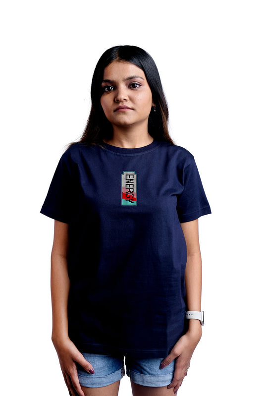 Charge Up Round Neck Women (Navy Blue)