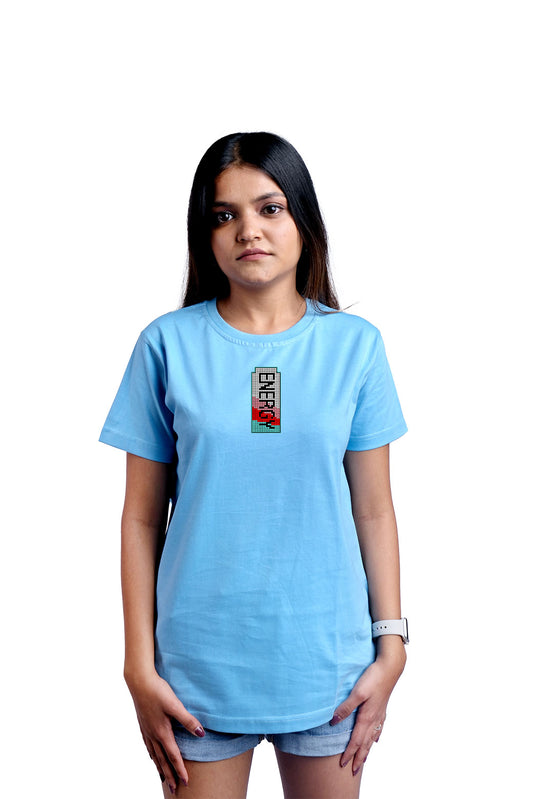 Charge Up Round Neck Women (Sky Blue)