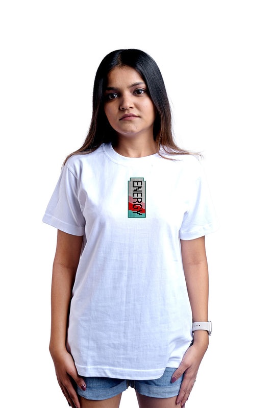 Charge Up Round Neck Women (White)