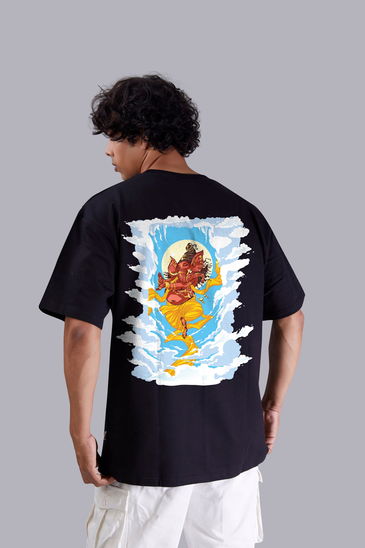 Ganpati Divine Back Print T-Shirt