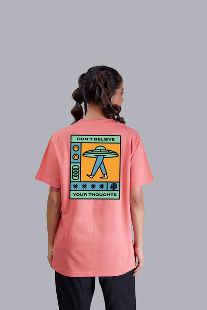 Walking Spaceship Round Neck Women (Watermelon)