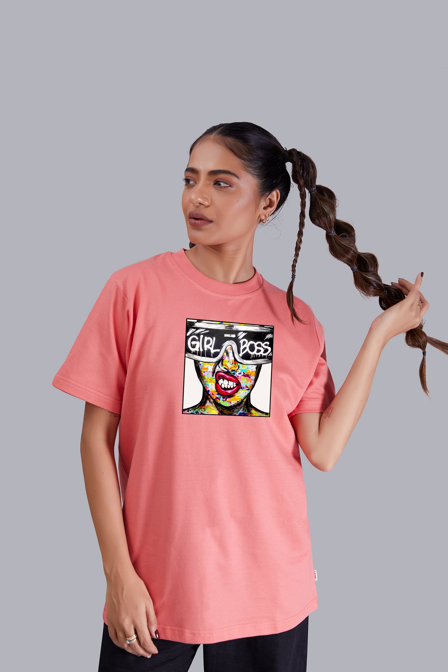 Girl Boss Round Neck Women (Watermelon)