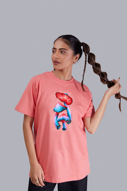 Magic Mushroom Round Neck Women (Watermelon)