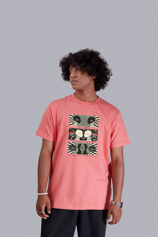 Watermelon Monochrome Chic Round T -Shirt