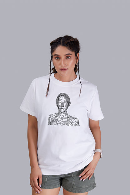 Wired Round Neck Women (White)