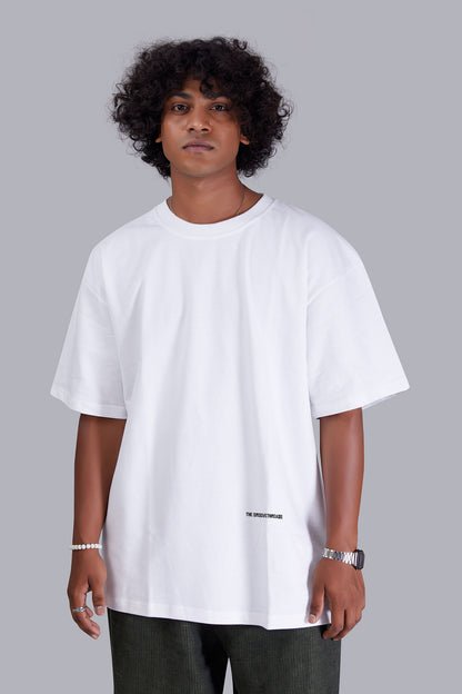 White Extra Savage Oversized Tshirt for Men