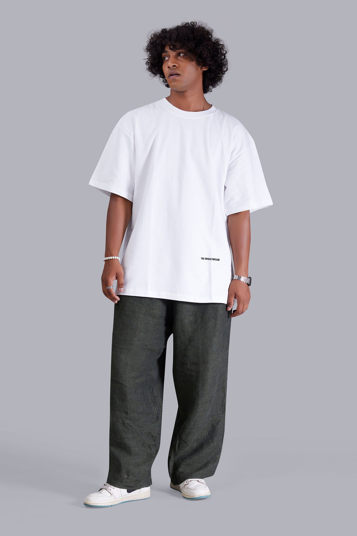 White Extra Savage Oversized Tshirt for Men