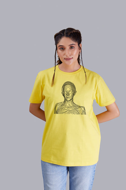 Wired Round Neck Women (Yellow)