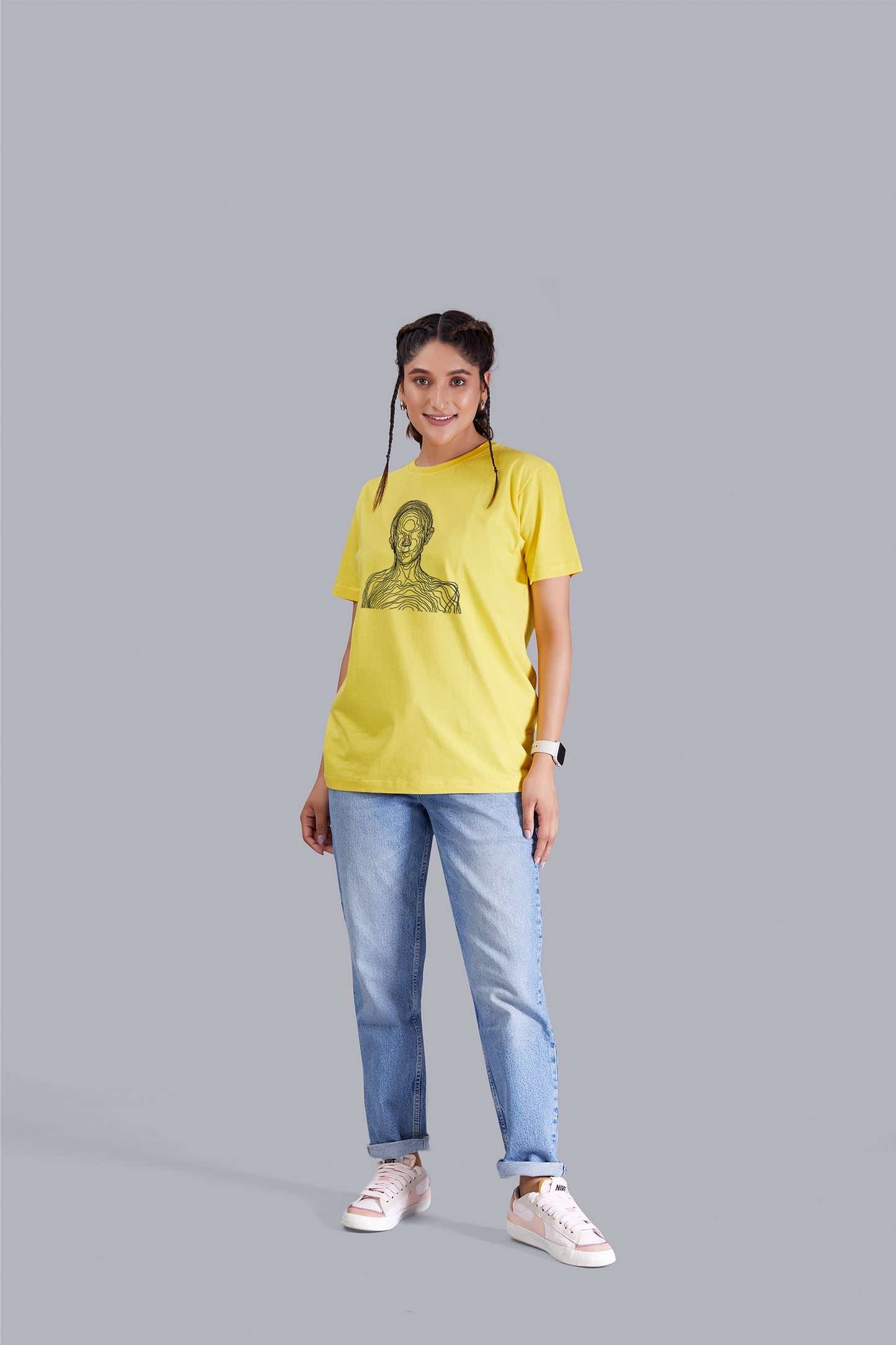 Wired Round Neck Women (Yellow)