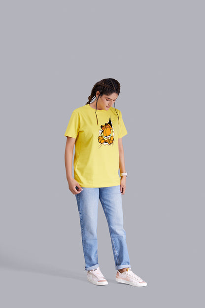 Garfield Round Neck Women (Yellow)